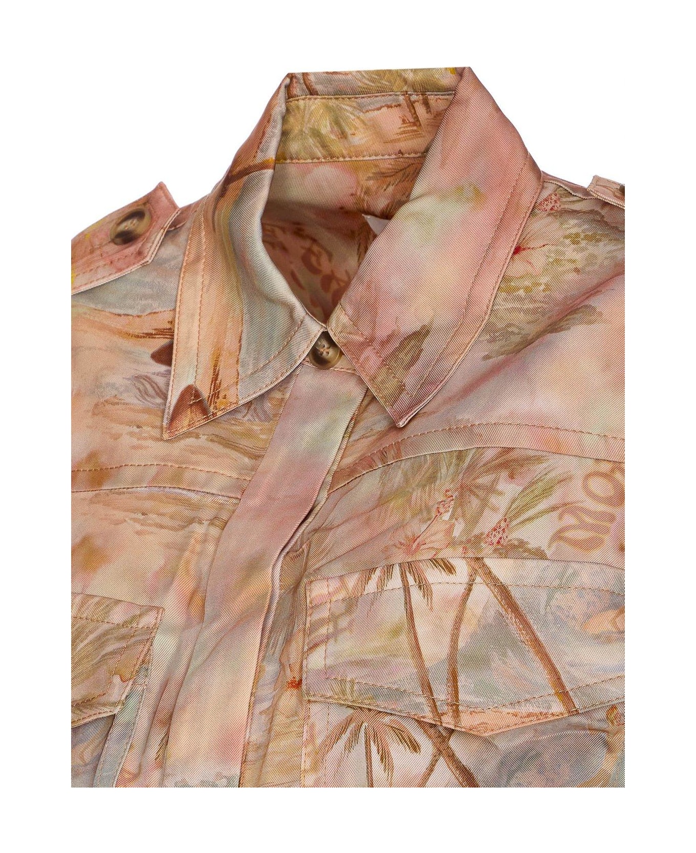 Zimmermann Illuminate Sleeveless Tunic - ORANGE