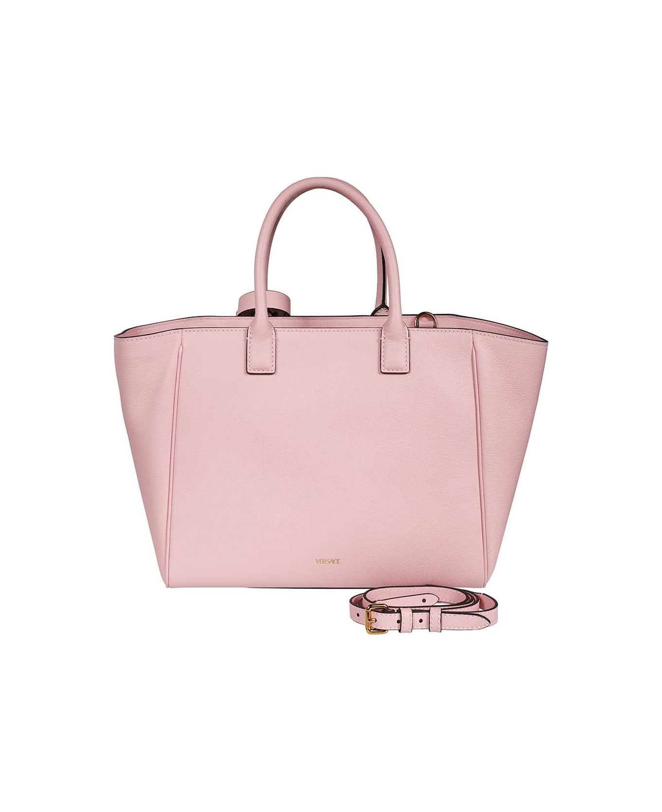Versace Leather Tote - Pink トートバッグ