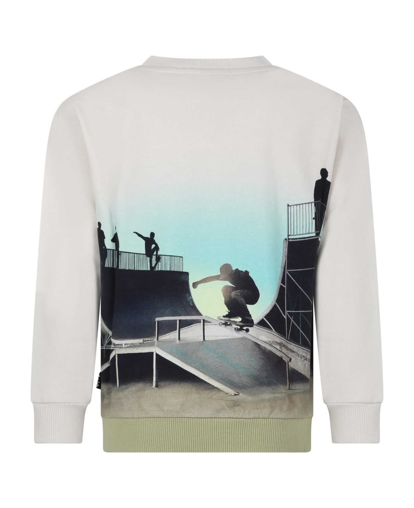 Molo Ivory Sweatshirt For Boy - Ivory ニットウェア＆スウェットシャツ