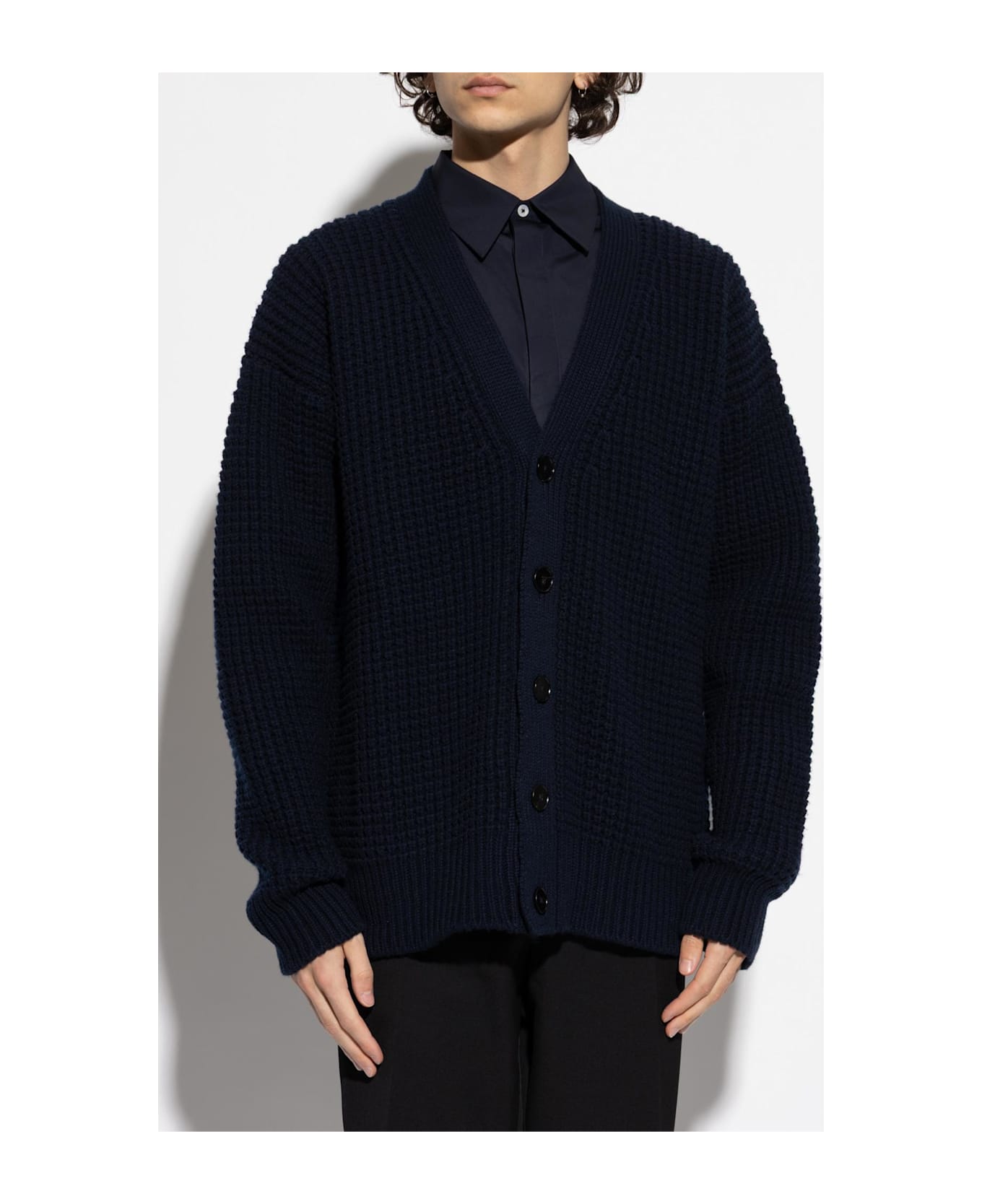 Jil Sander Wool Cardigan - BLUE