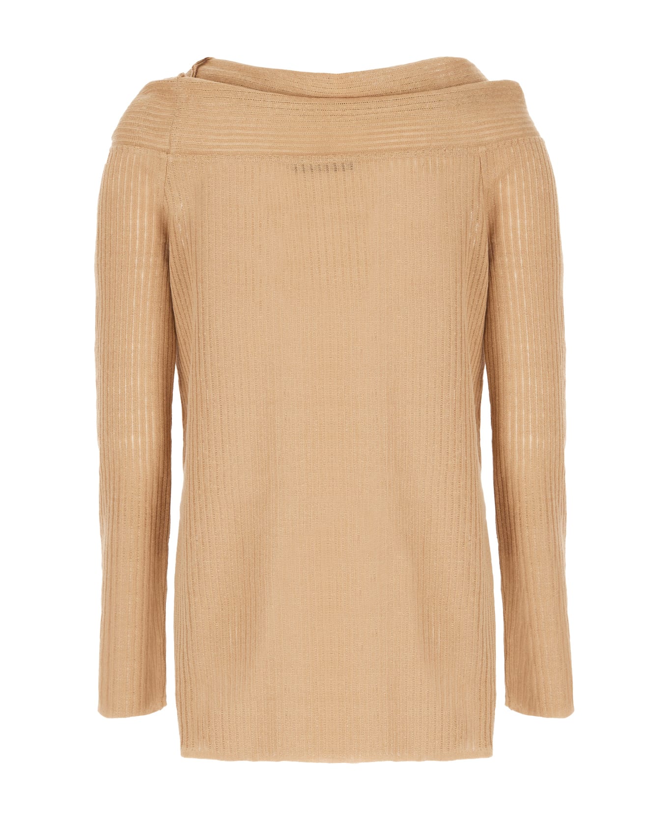 Alberta Ferretti Skin Pink Linen Sweater - 0018