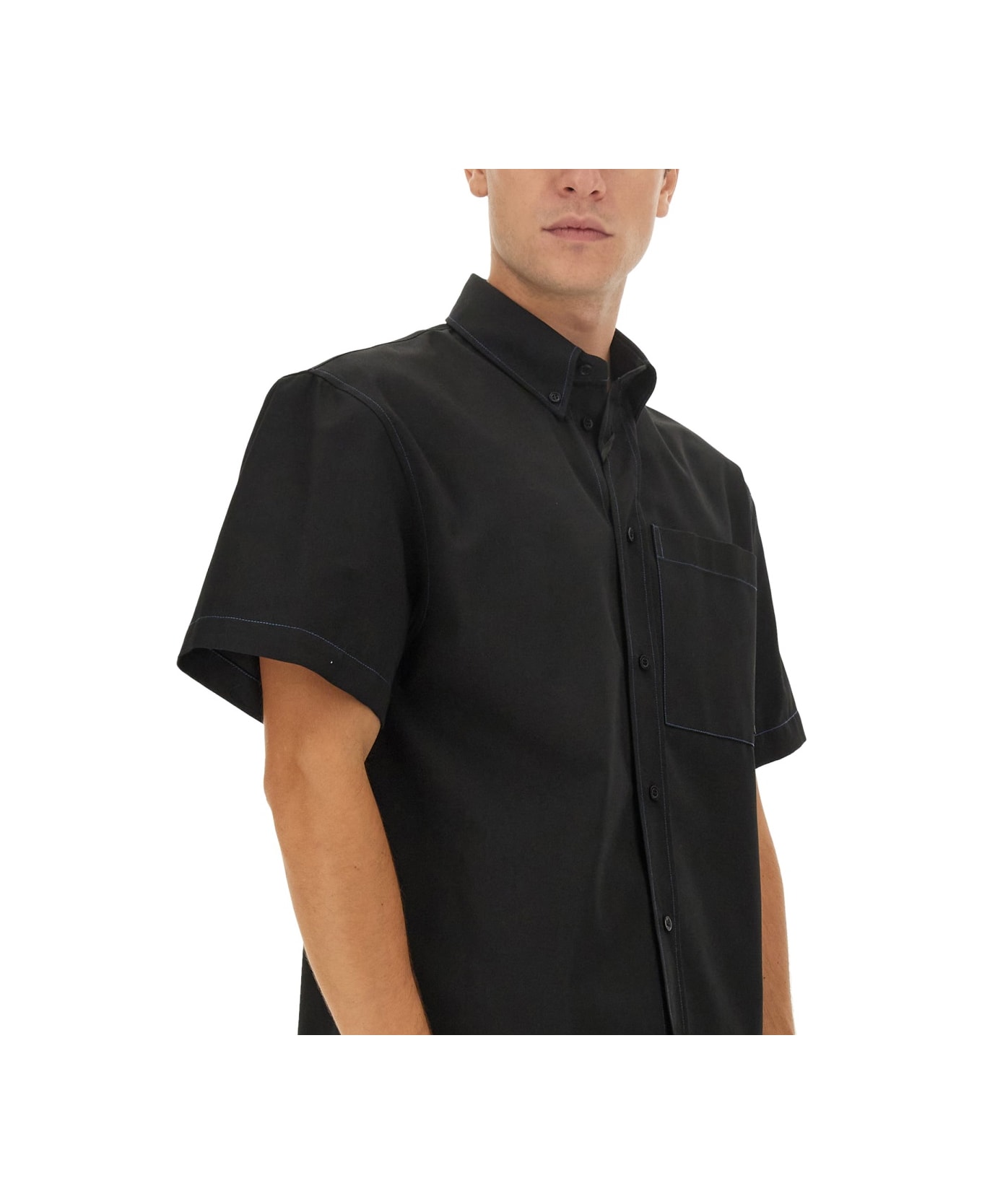 MSGM Cotton Shirt - BLACK シャツ
