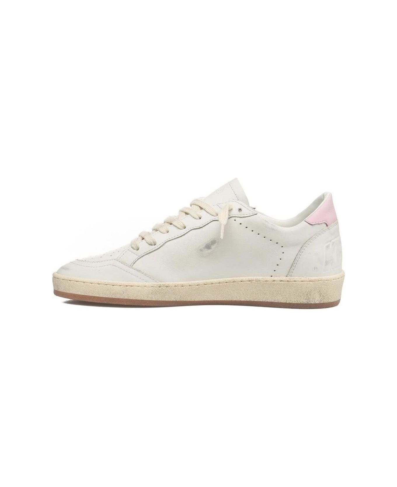 Golden Goose Ball Star Sneakers - White-platinum-pink スニーカー