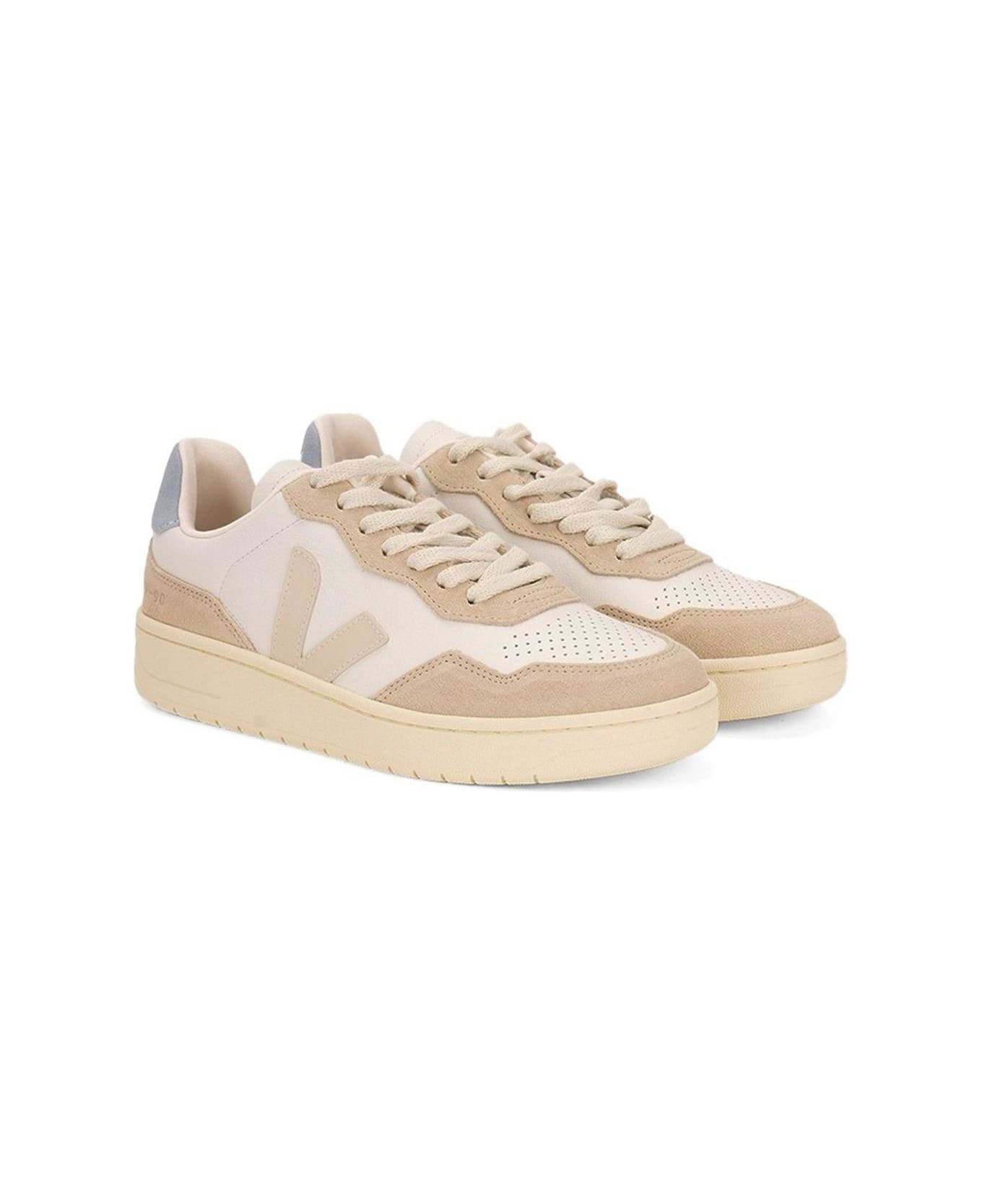 Veja V-90 Low-top Sneakers - WHITE/NEUTRALS