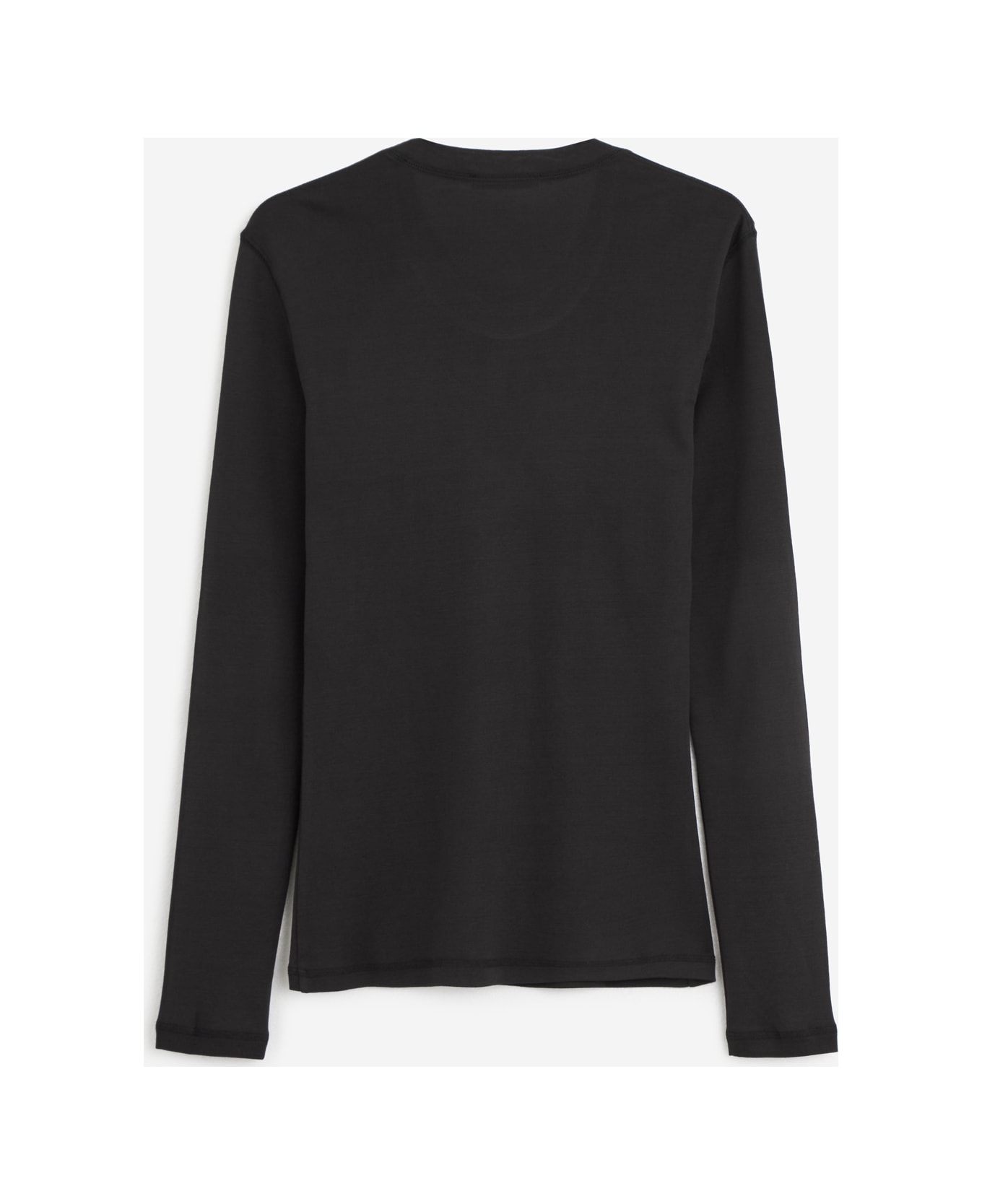 Lemaire Rib Long Sleeve Longsleeve - black