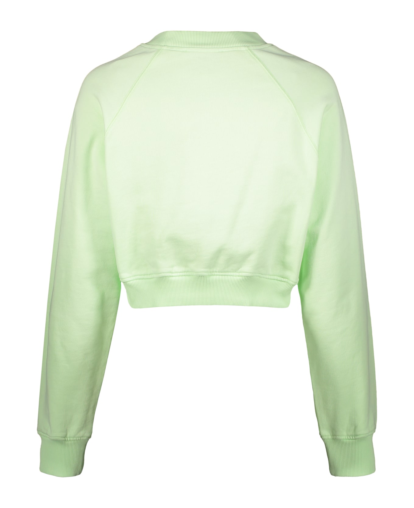 Casablanca Cropped Sweatshirt With Patch - green