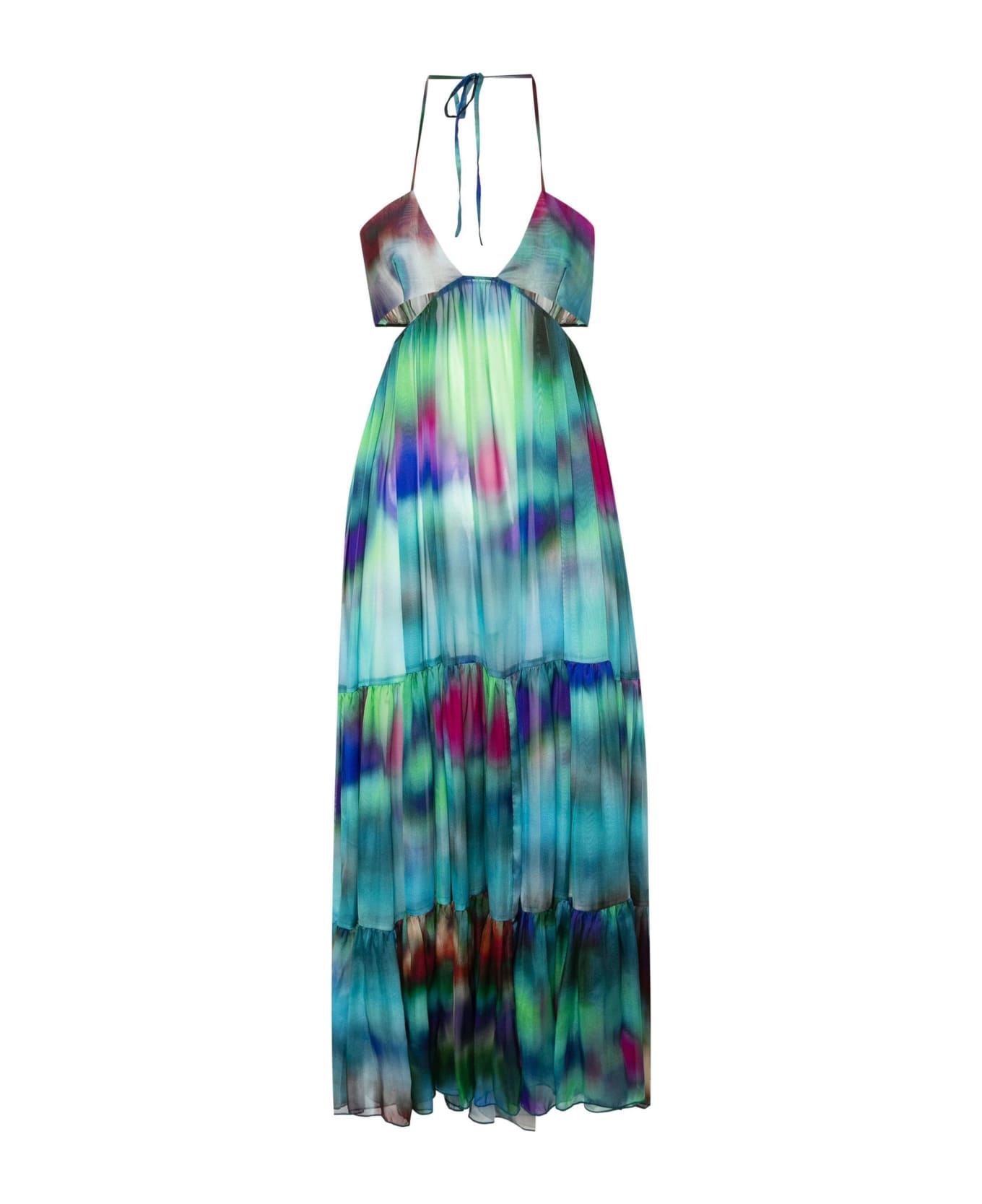 Alexandre Vauthier Multicolour Silk Flared Dress - MultiColour ワンピース＆ドレス