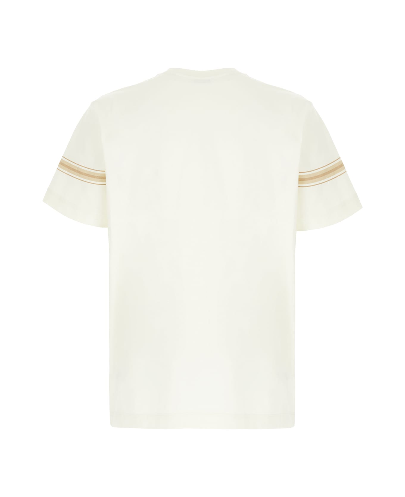 Ivory Cotton T-shirt - Thumbnail 3