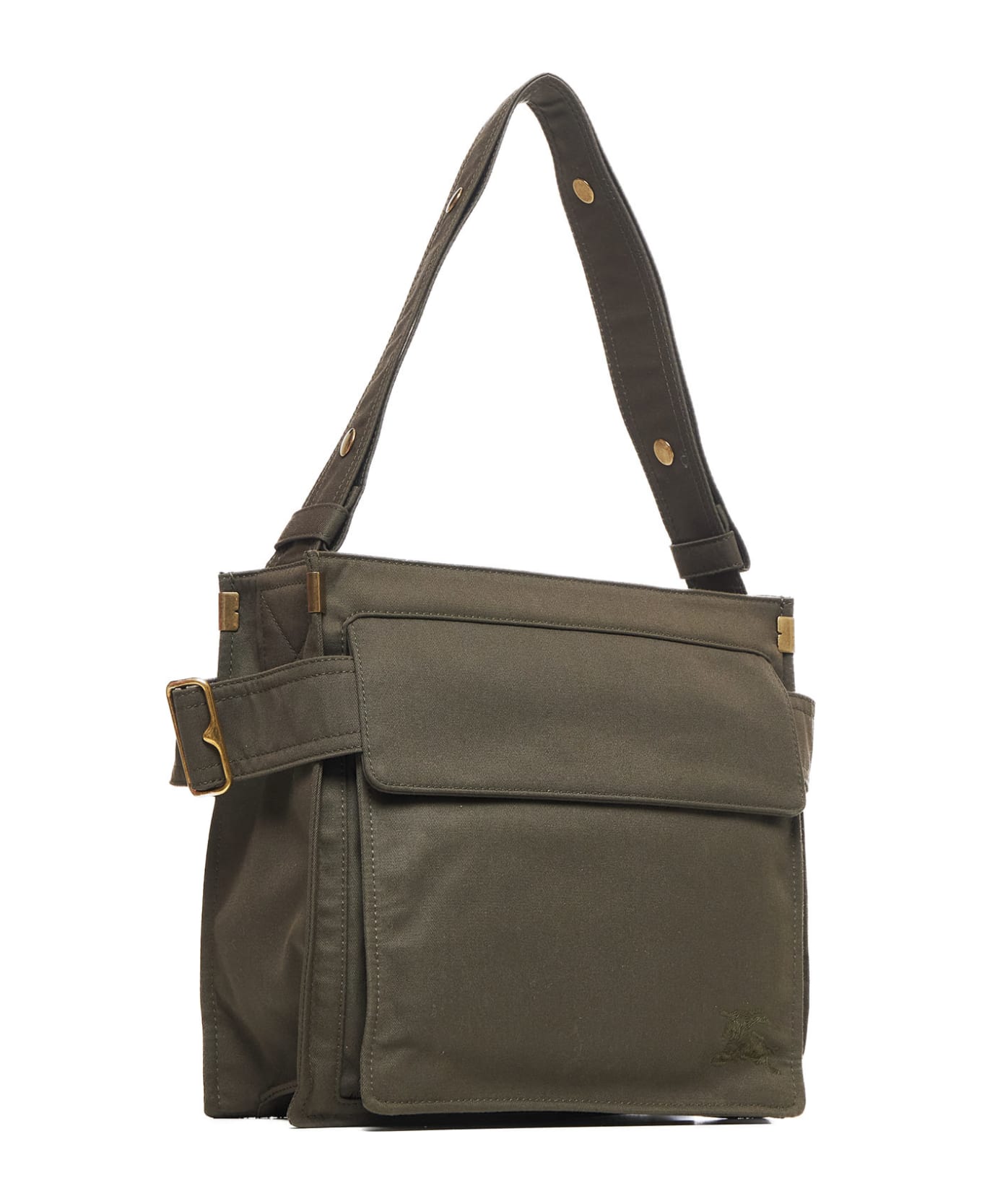 Burberry Trench Tote Small Canvas Bag - Green