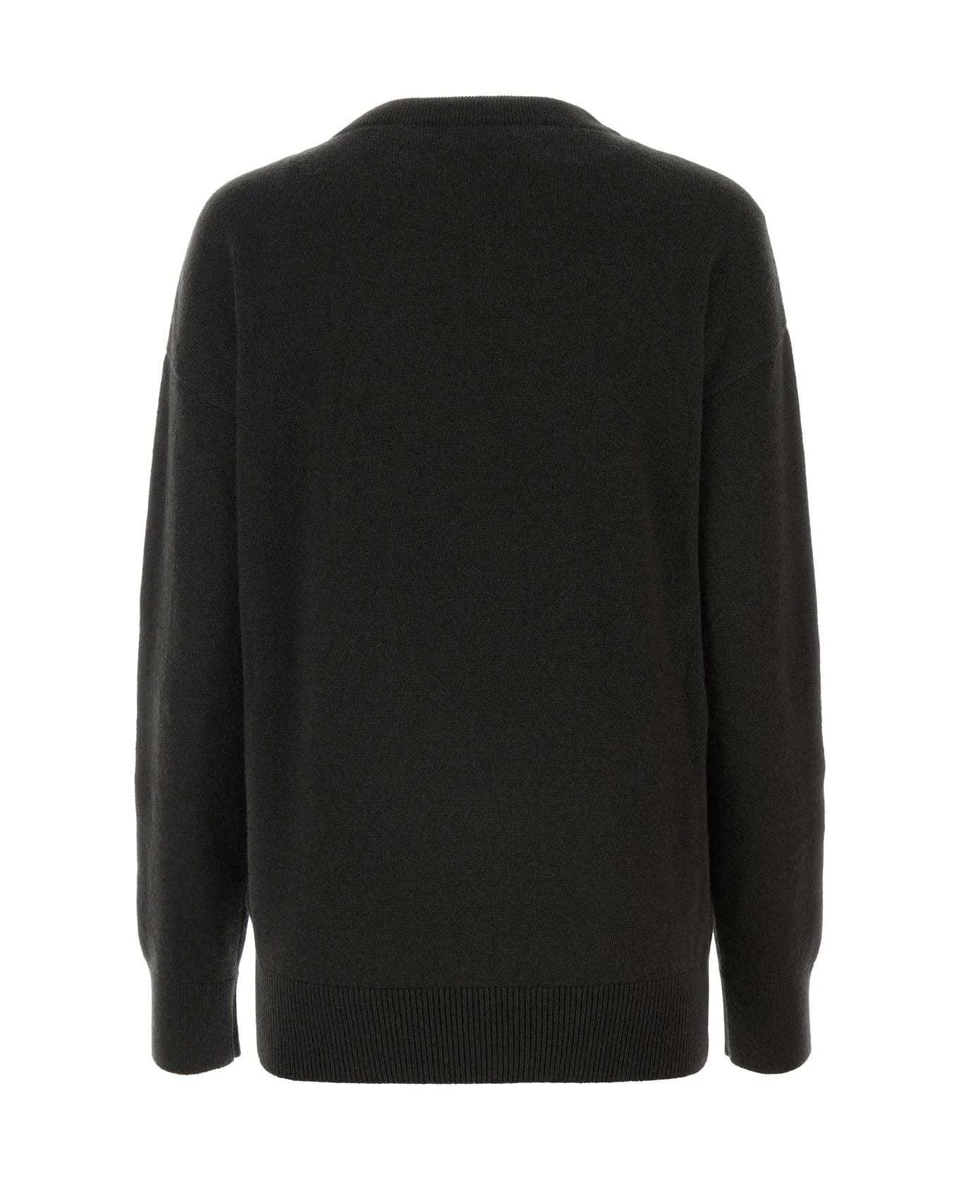 Burberry Anthracite Cashmere Sweater - Onyx