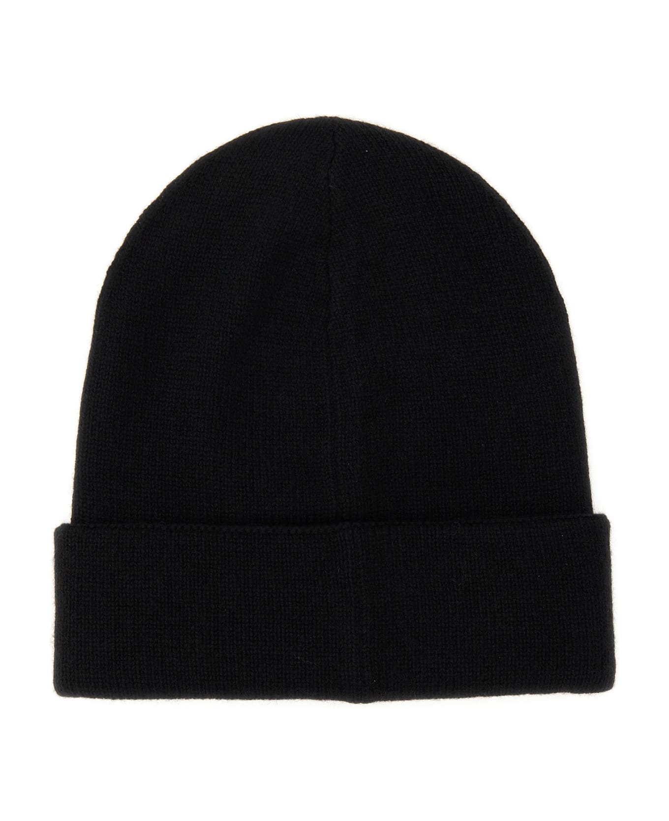 Alexander McQueen Logo Embroidered Knit Beanie - black 帽子