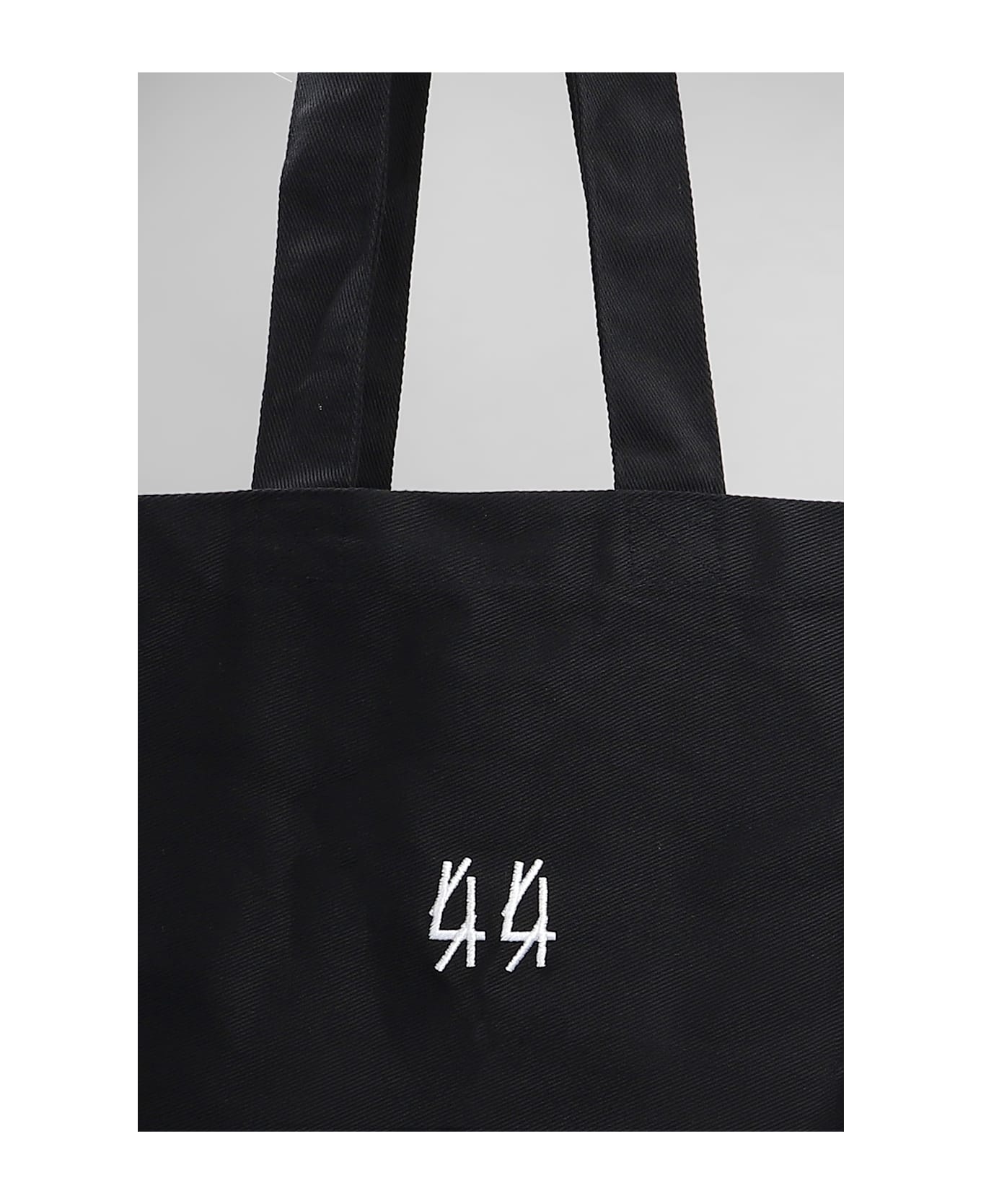 44 Label Group Tote In Black Cotton - black