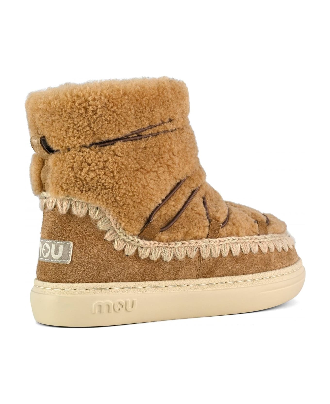 Mou Cognac Eskimo Sneaker Bold Scoubidoo Lace - Brown
