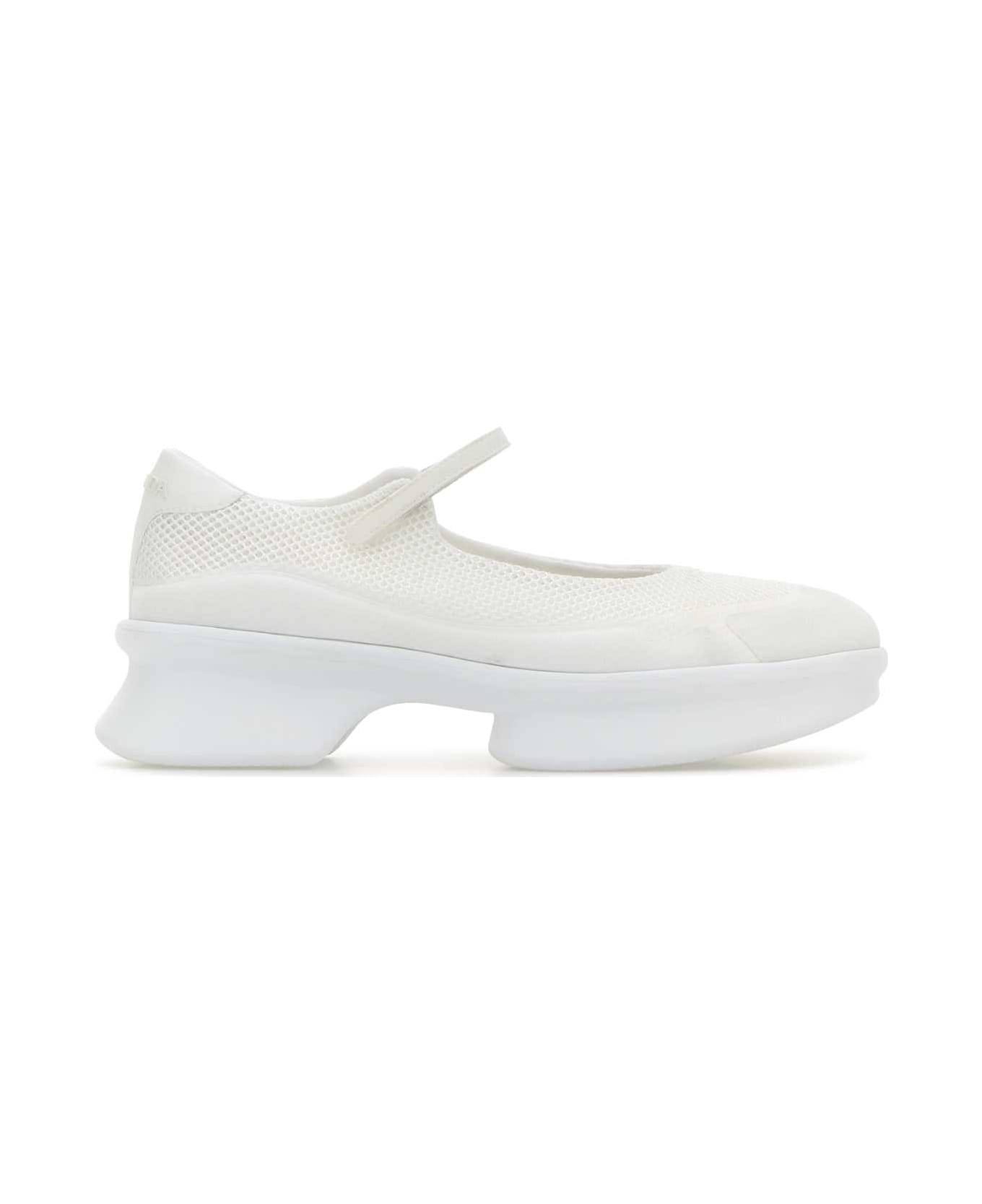 Prada White Mesh Ballerinas - BIANCO