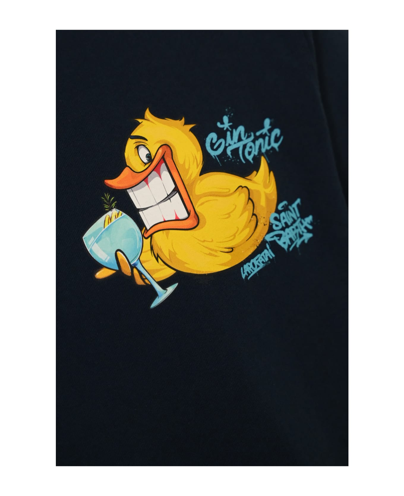 MC2 Saint Barth T-shirt With Ducky Gin Tonic Print - Blu