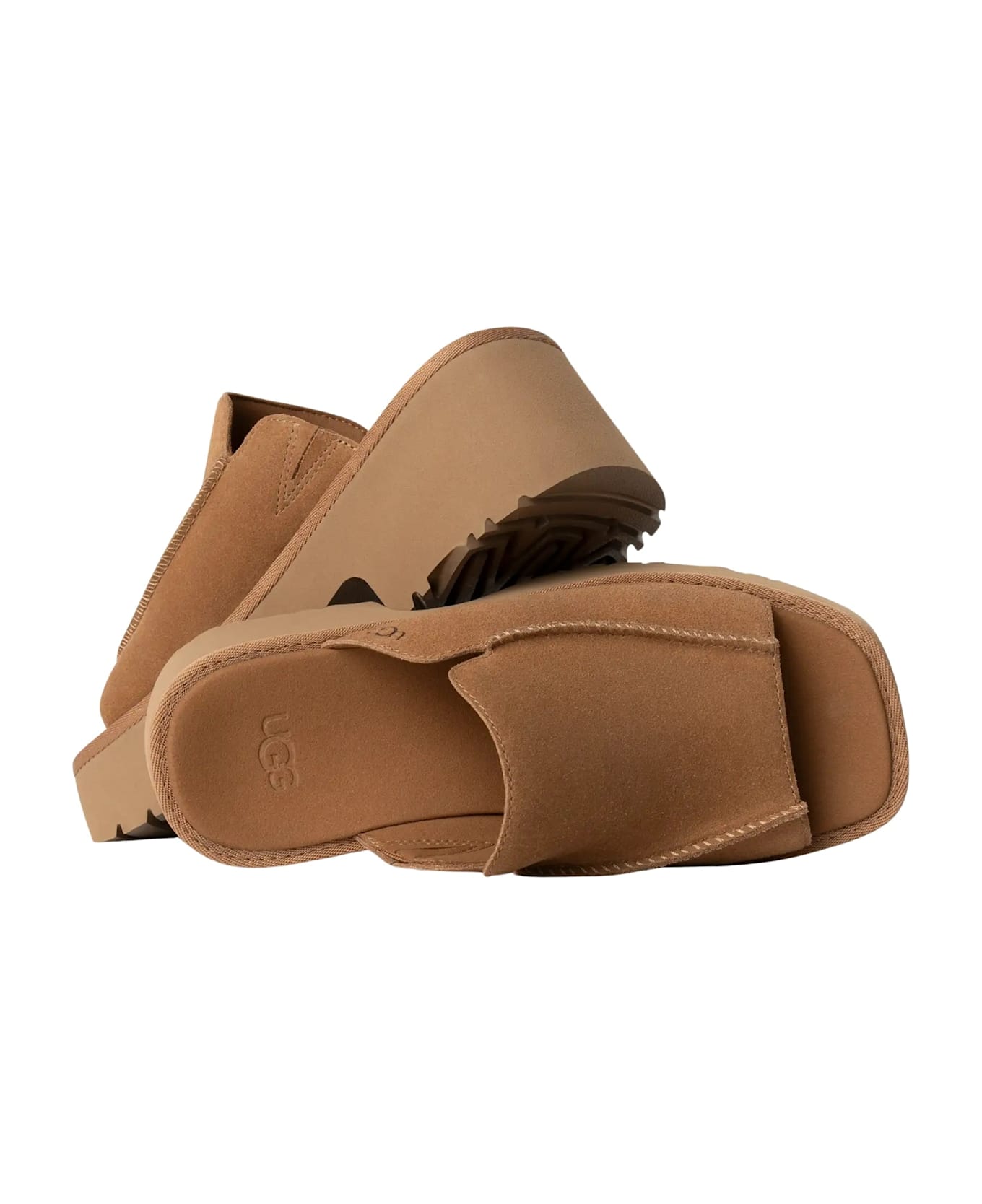UGG W New Heights Slide - Chestnut