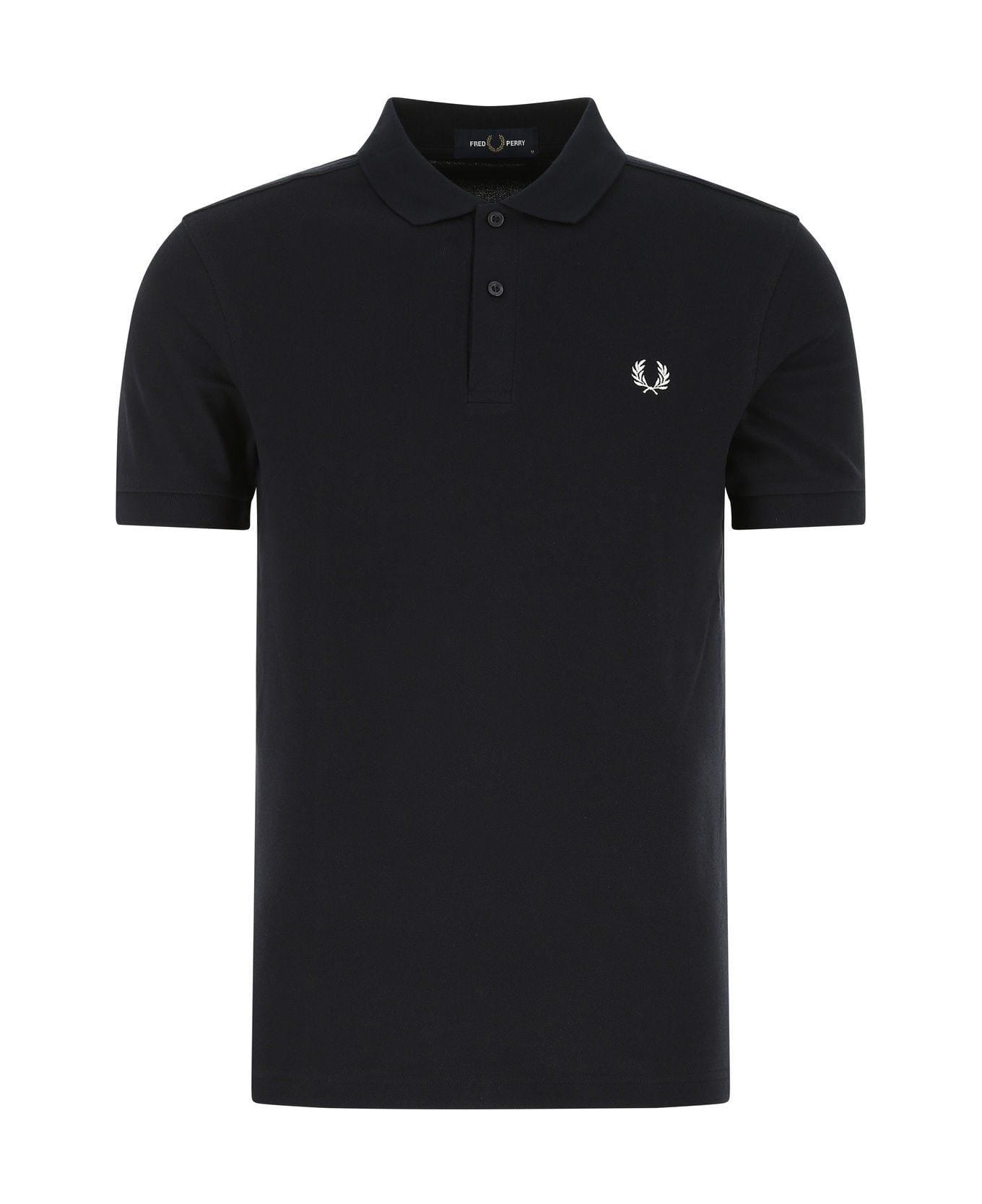 Fred Perry Midnight Blue Piquet soyeux Polo Shirt - Navy