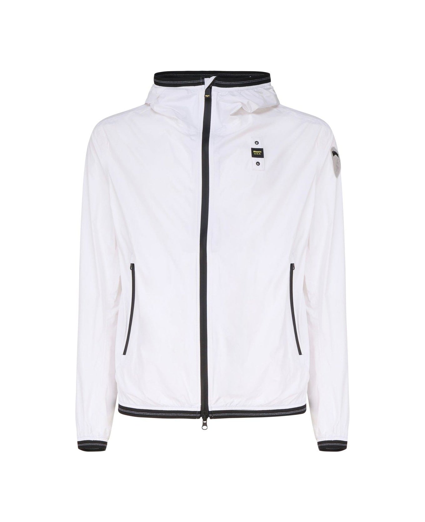 Blauer Giubbini Zip-up Hooded Jacket Blauer - WHITE