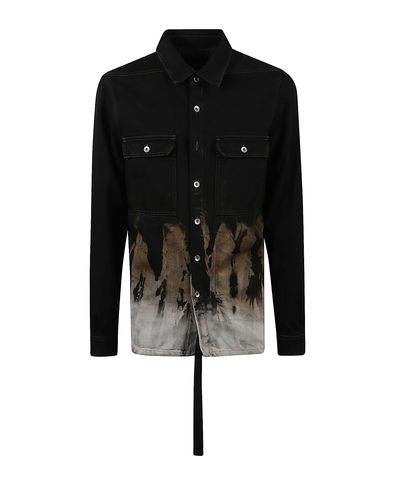 Rick Owens Chest Pocket Buttoned Shirt - Multicolor