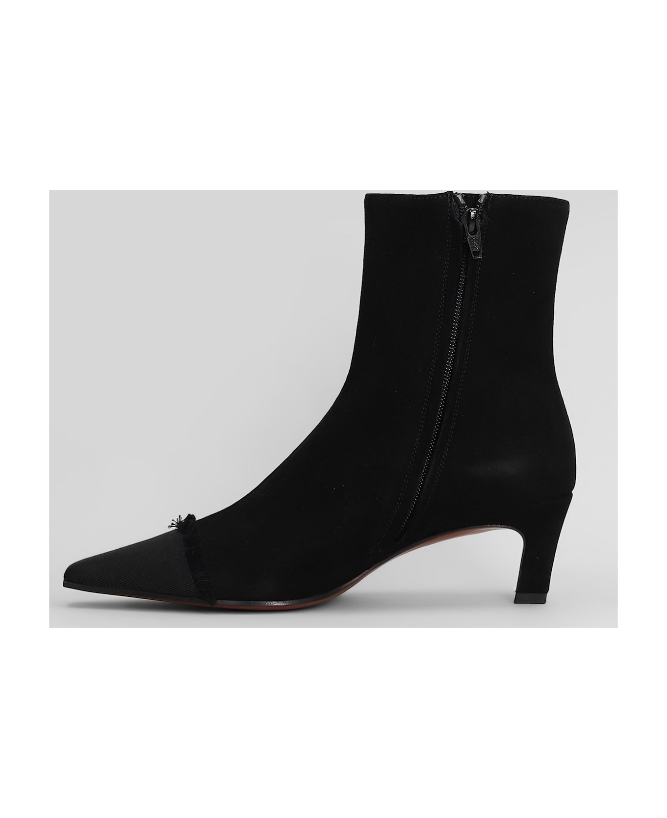 Roberto Festa Evari High Heels Ankle Boots In Black Suede - black ブーツ