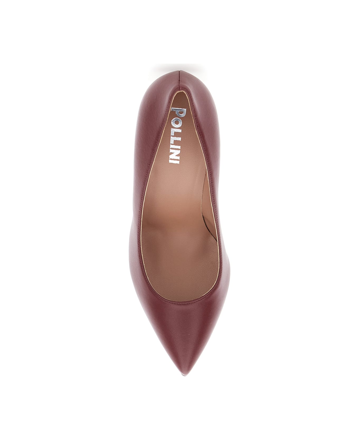 Pollini Bordeaux Pumps With Stiletto High Heel In Suede Woman - Bordeaux