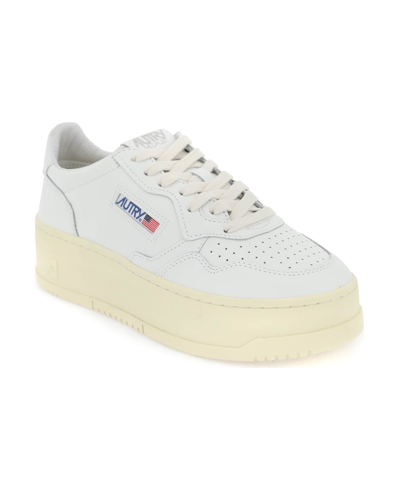 Autry Medalist Low Sneakers - Bianco ウェッジシューズ