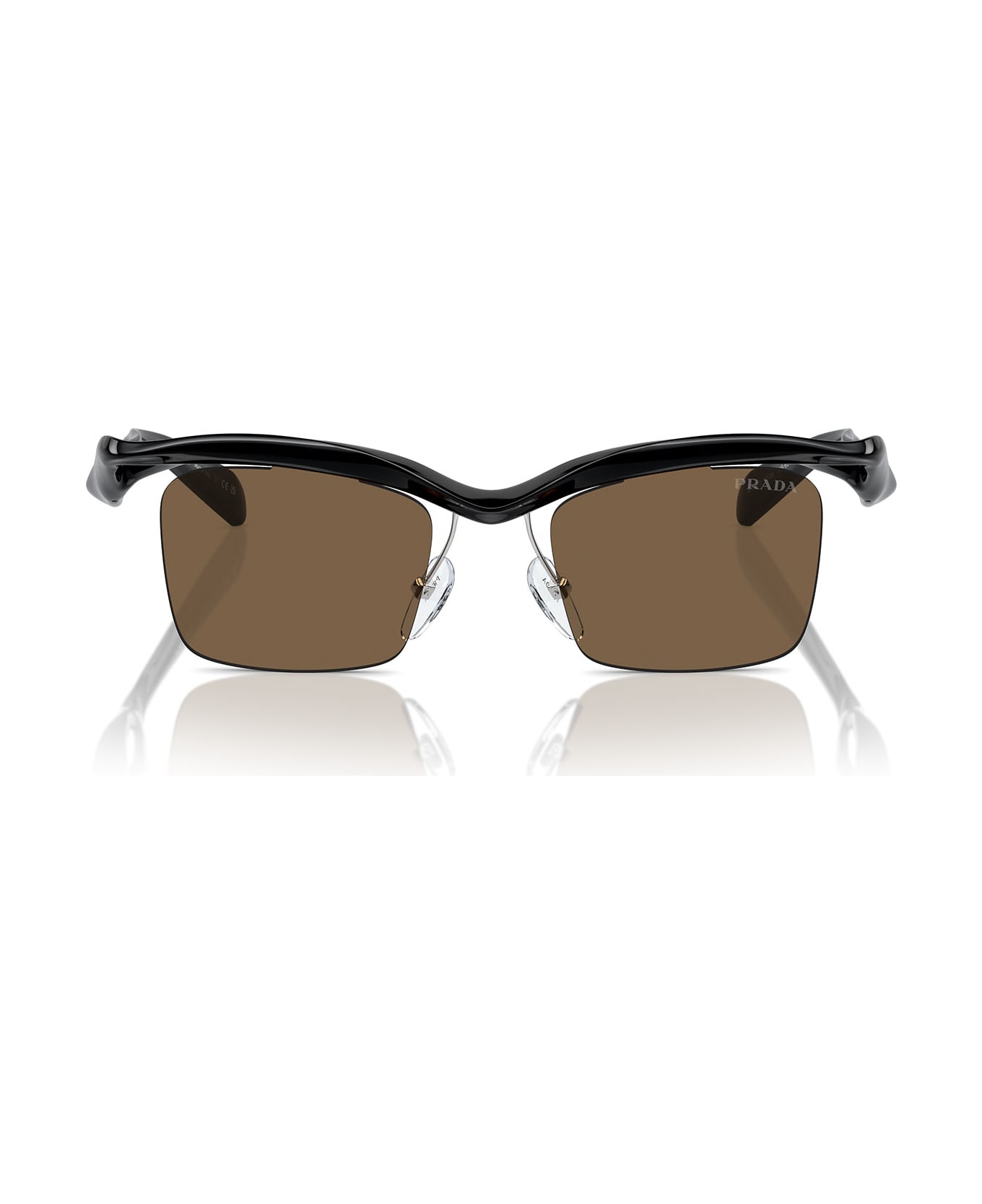 Prada Eyewear Pr A15s Black Sunglasses - Black