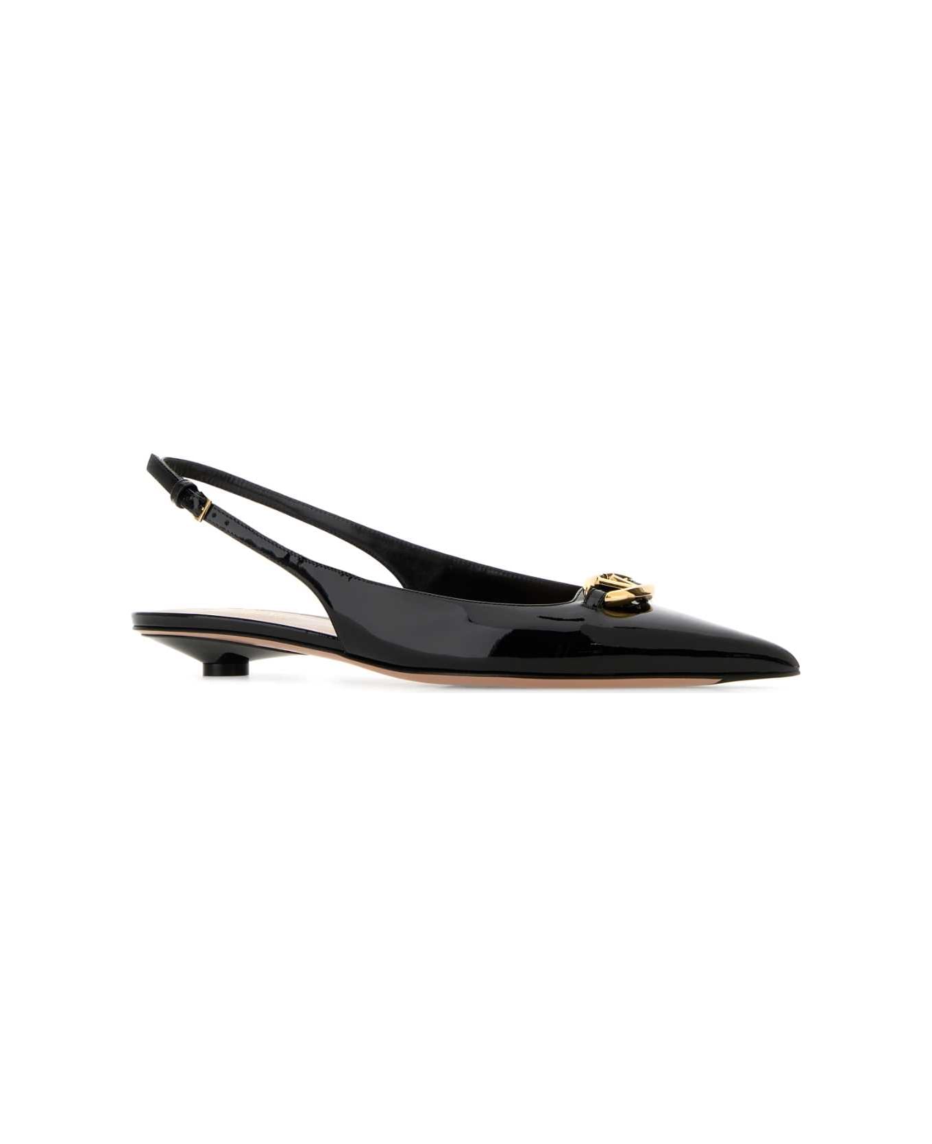 Valentino Garavani Vlogo The Bold Edition Ballerinas - NERO