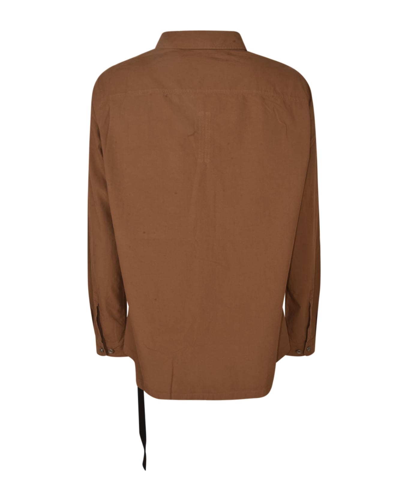 Rick Owens Patched Pocket Formal Plain Shirt - Brown シャツ