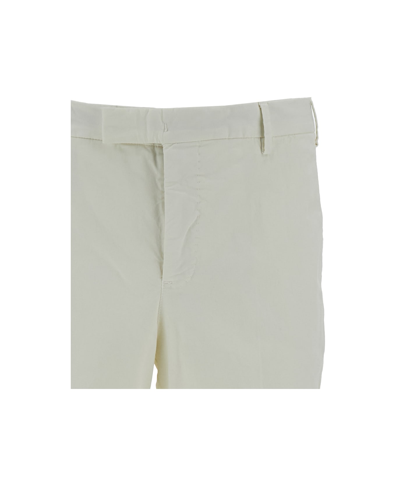 PT Torino Sartorial Slim Fit White Trousers In Cotton Blend Man - White ボトムス