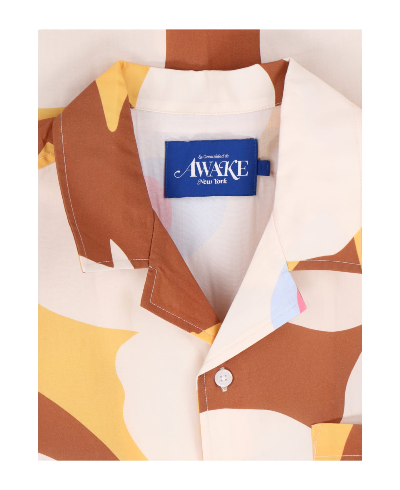 Awake NY 'floral Camp' Shirt - Brown シャツ