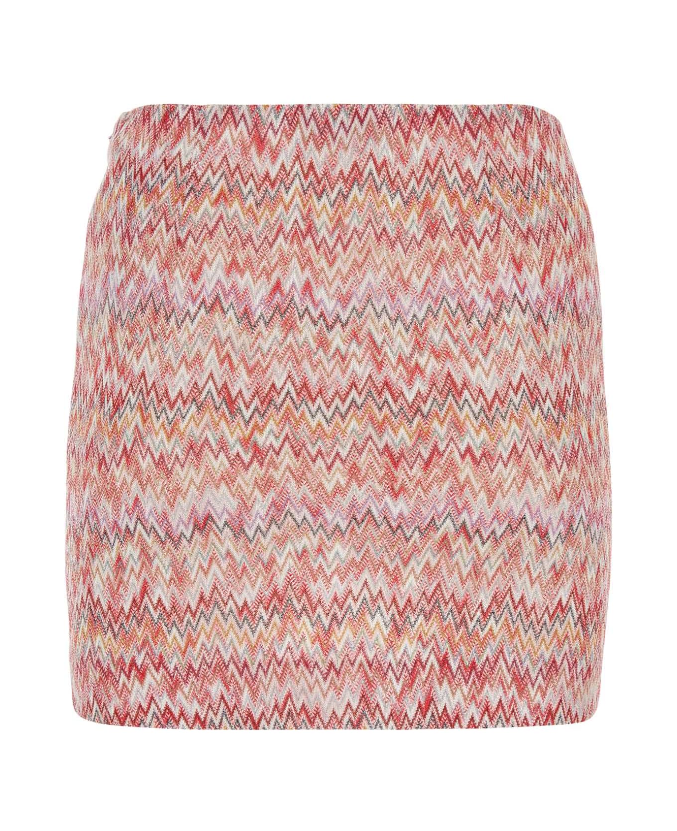 Missoni Embroidered Viscose Blend Mini Skirt - MULTIPINK スカート