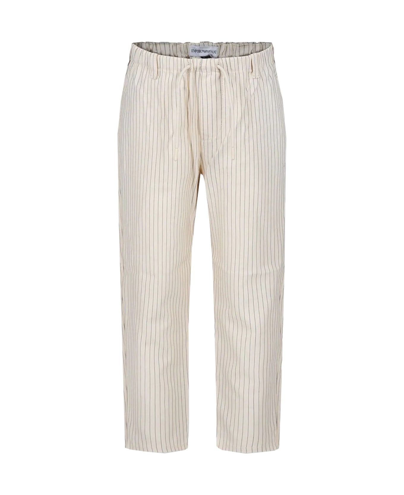 Emporio Armani Striped Pants - Beige