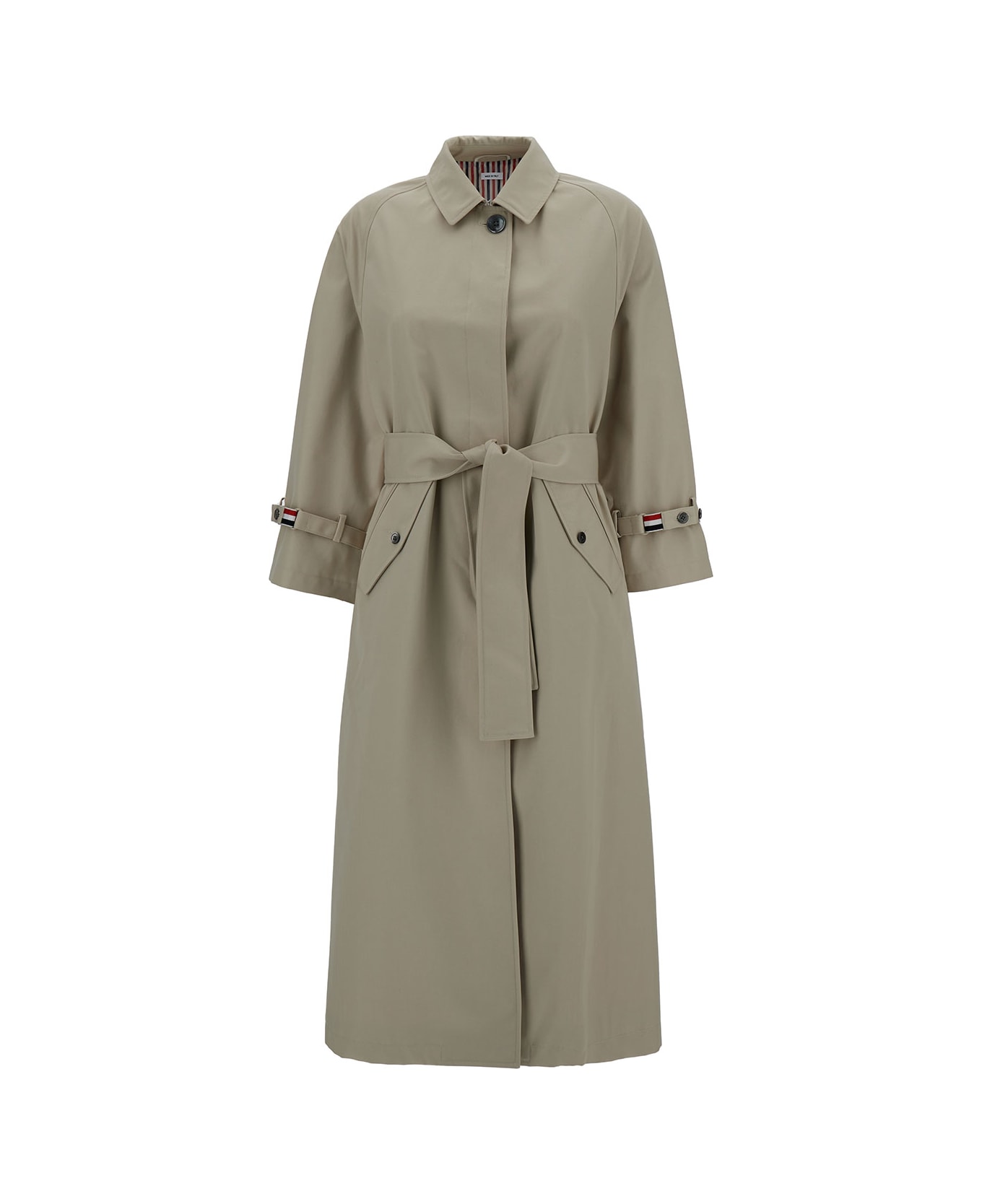 Thom Browne Long Twill Trench Coat - Beige コート