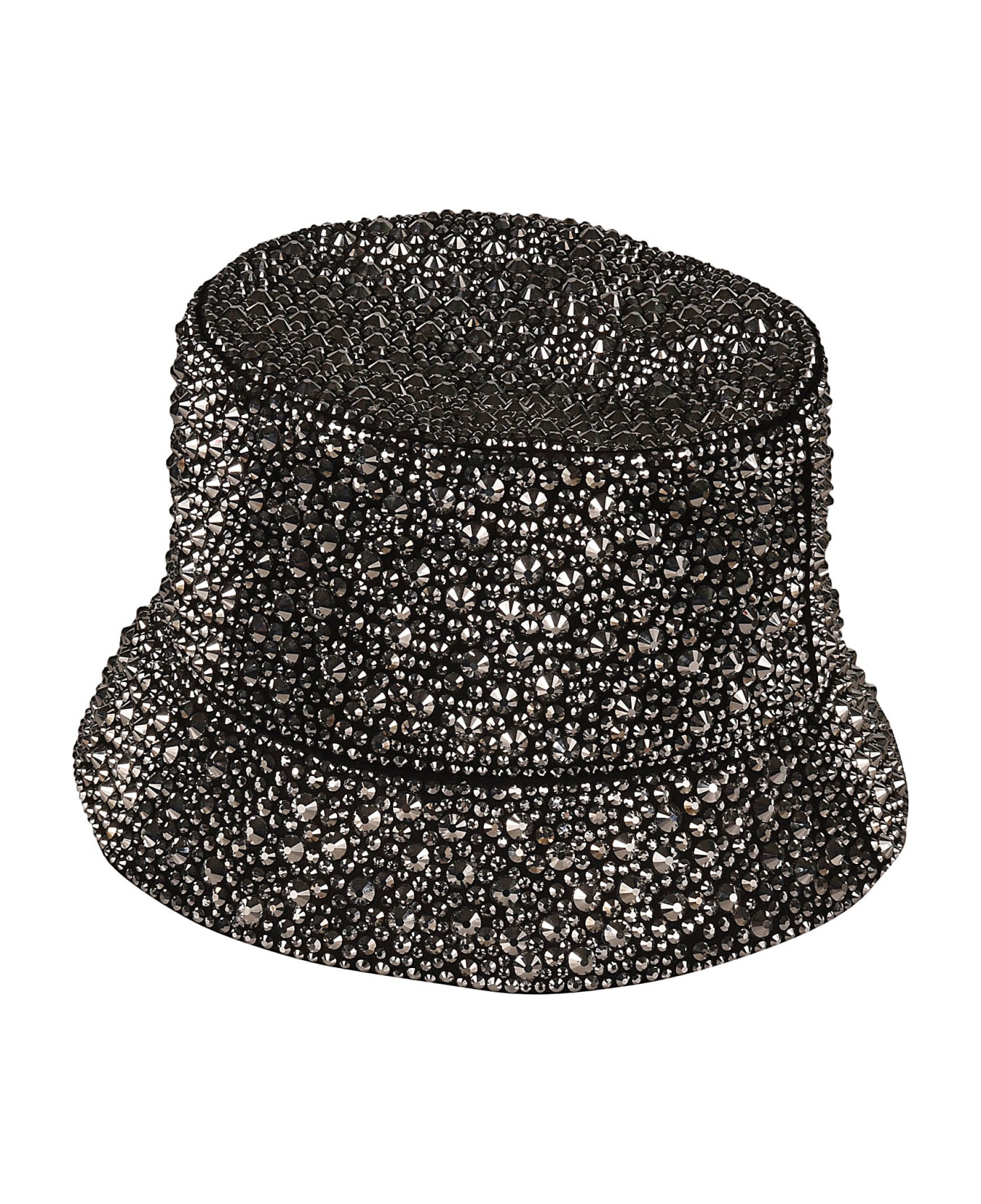 Prada Logo Plaque Embellished Hat - Metal