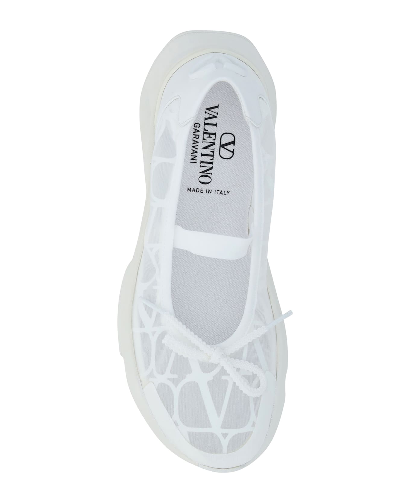 Valentino Garavani Ballerinas - Trasparente-bianco/bianco/bianco