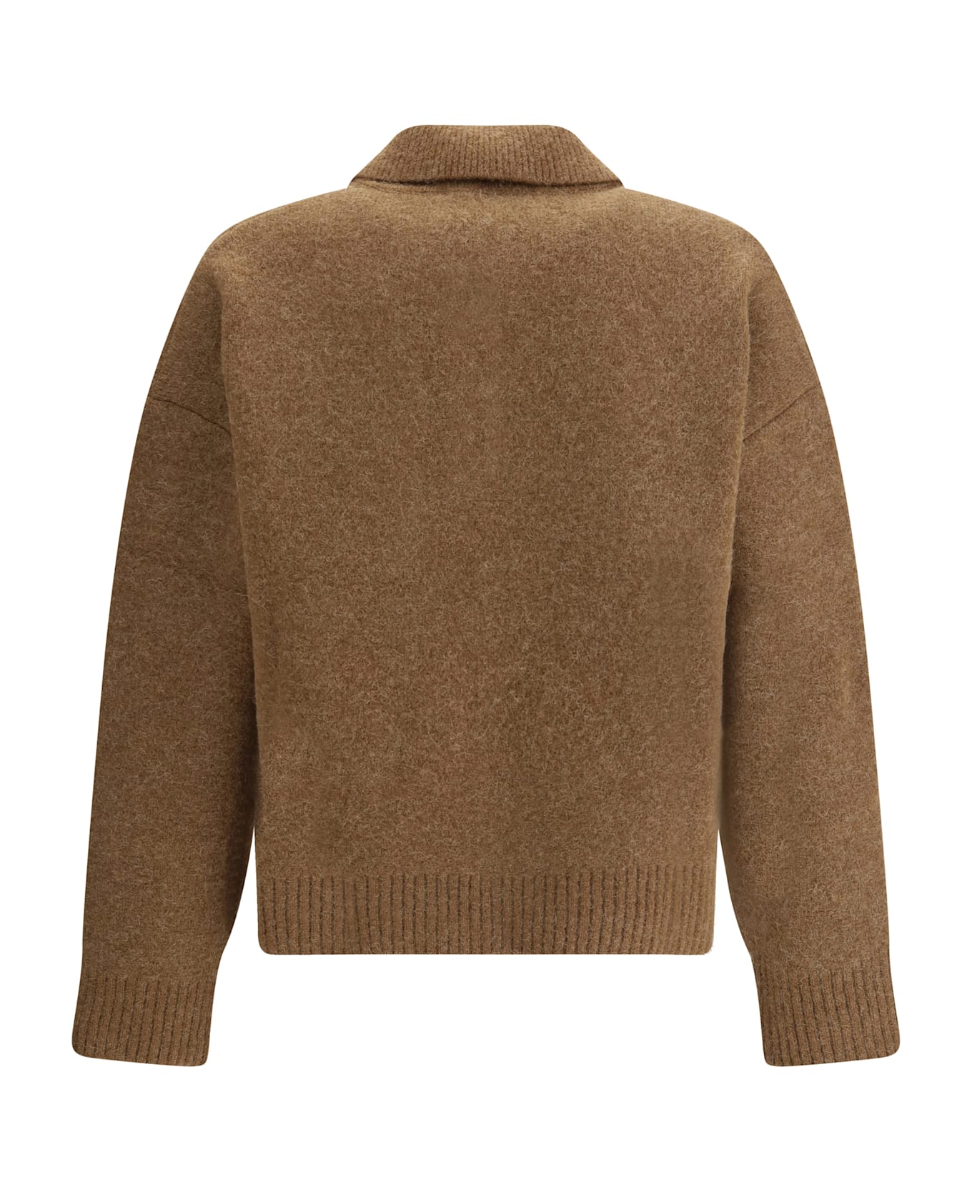 Ami Alexandre Mattiussi Polo Ami De Coeur - NOISETTE/ECRU