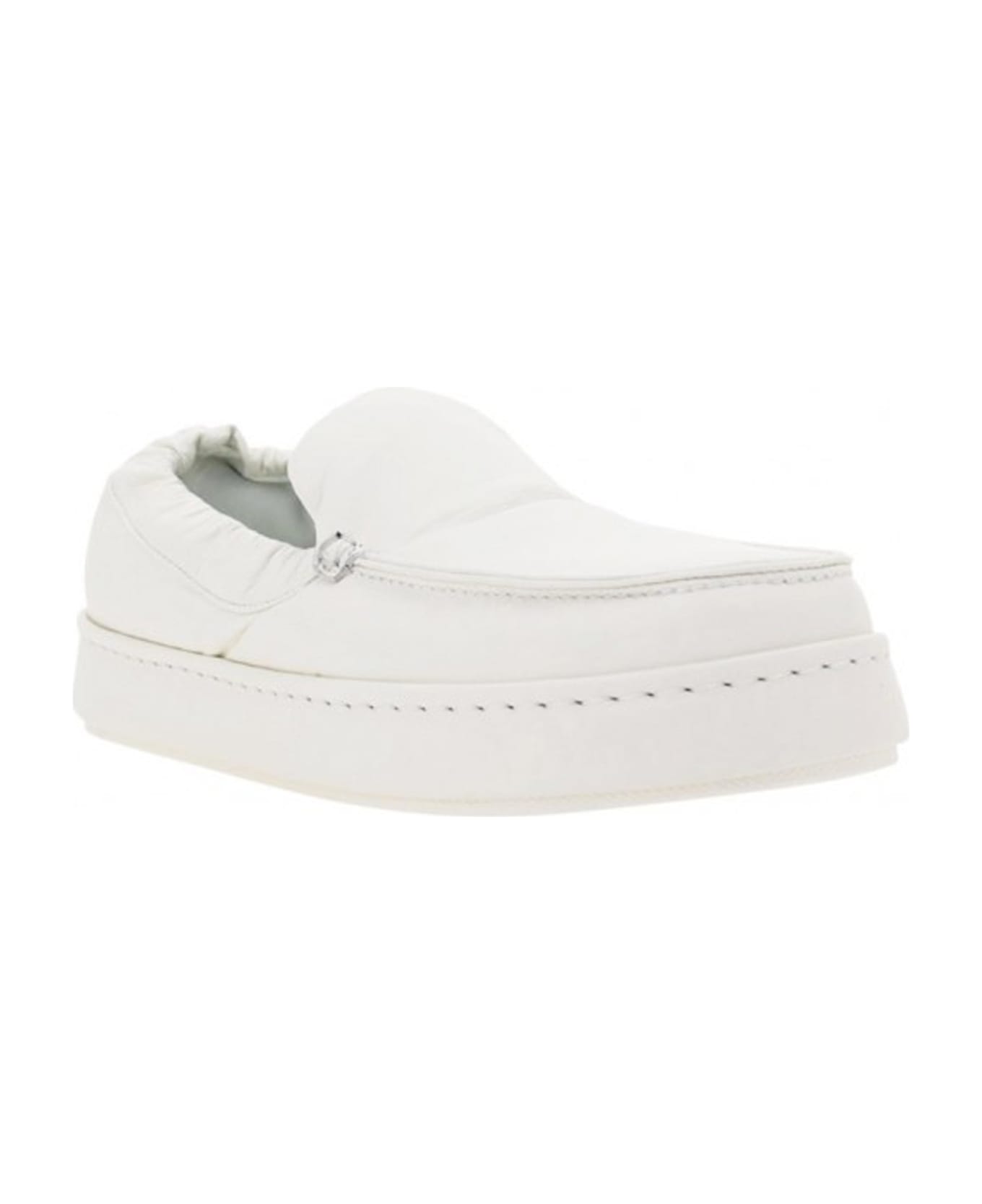 Zegna Leather Loafers - White