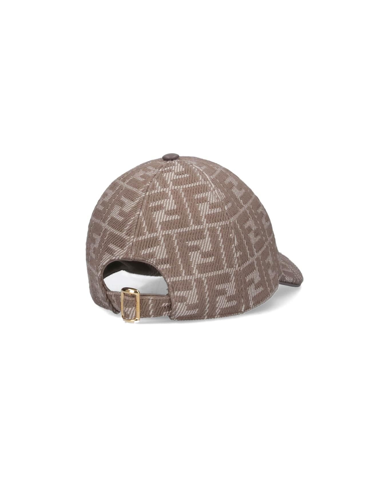 Fendi 'ff' Baseball Cap - Beige
