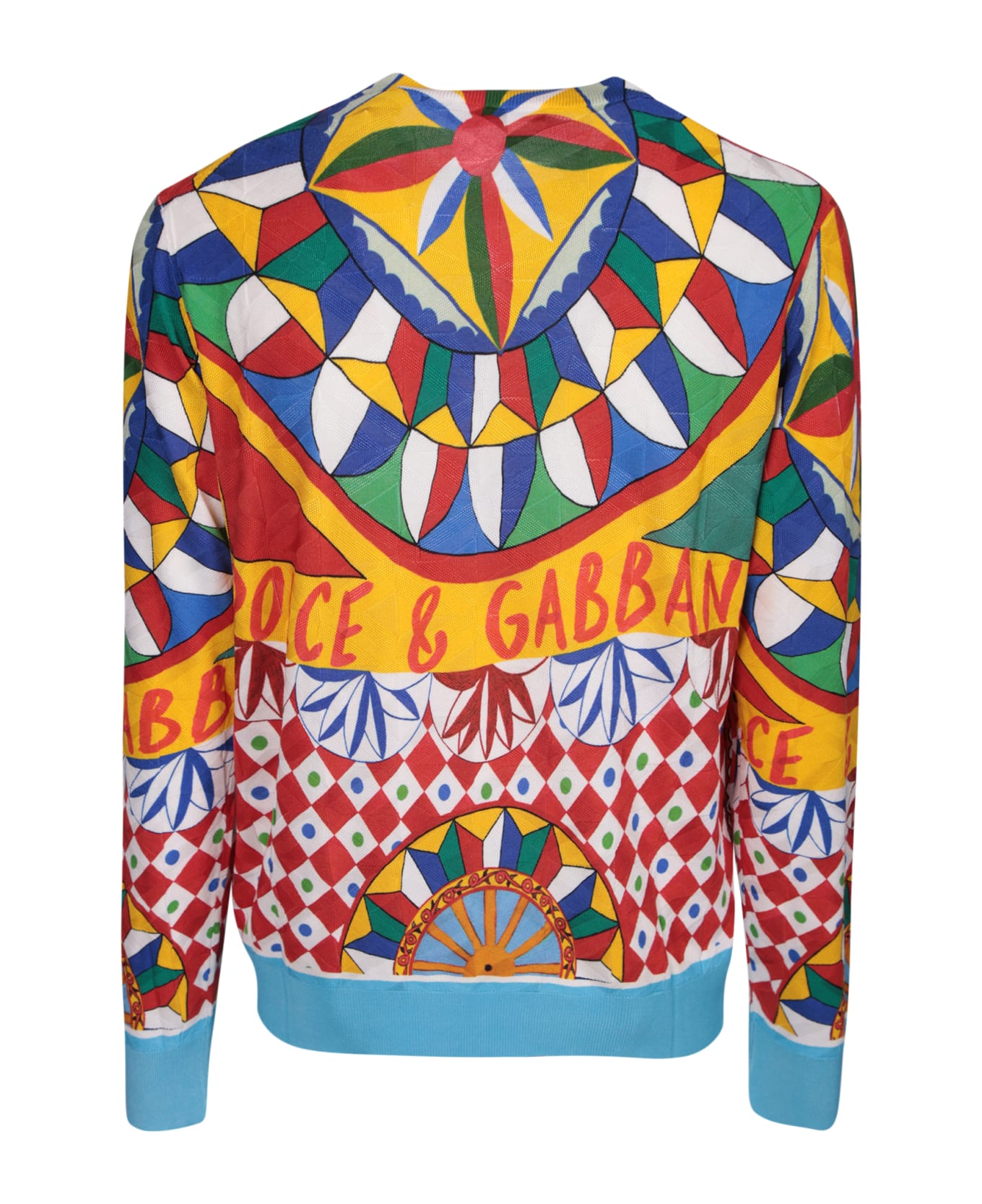 Dolce 
Gabbana Cart Print Multicolor Jumper - Multi