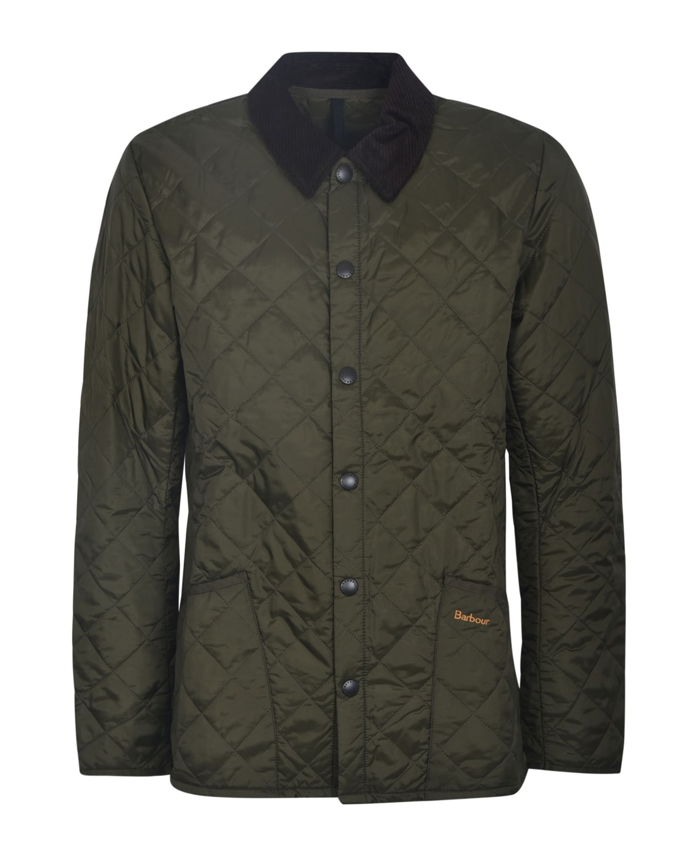 Barbour Quilted Buttoned Jacket - Olive
