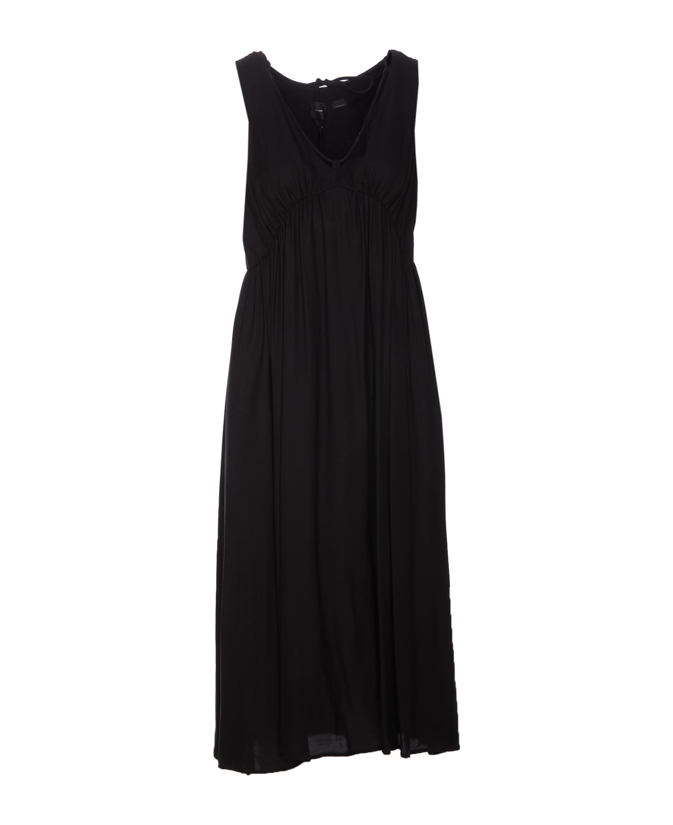 Pinko Tecno Popeline Long Dress - Black