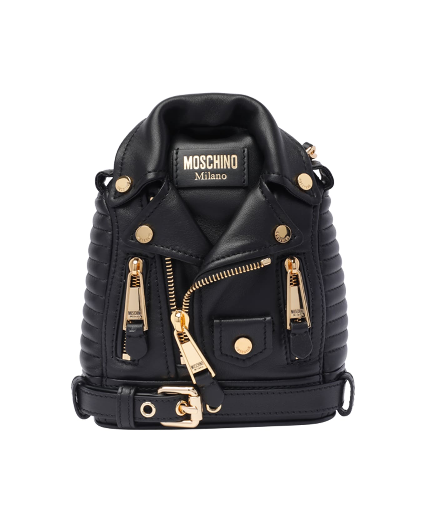 Moschino Biker Backpack - Black