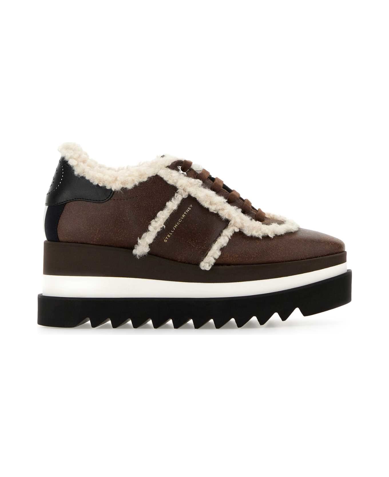 Stella McCartney Brown Alter Suede Sneak-elys Sneakers - ESPRESSO