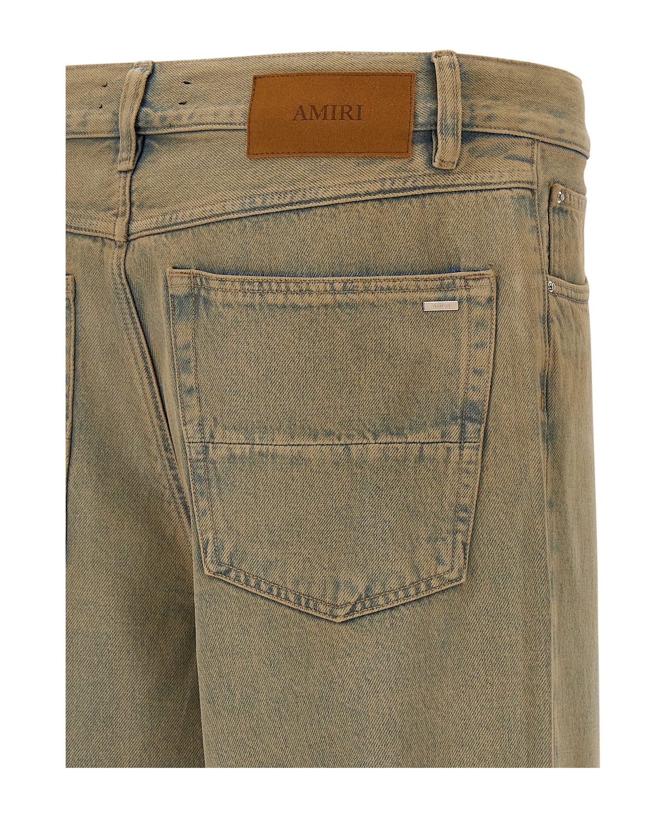 AMIRI Wide Leg Jeans - Beige