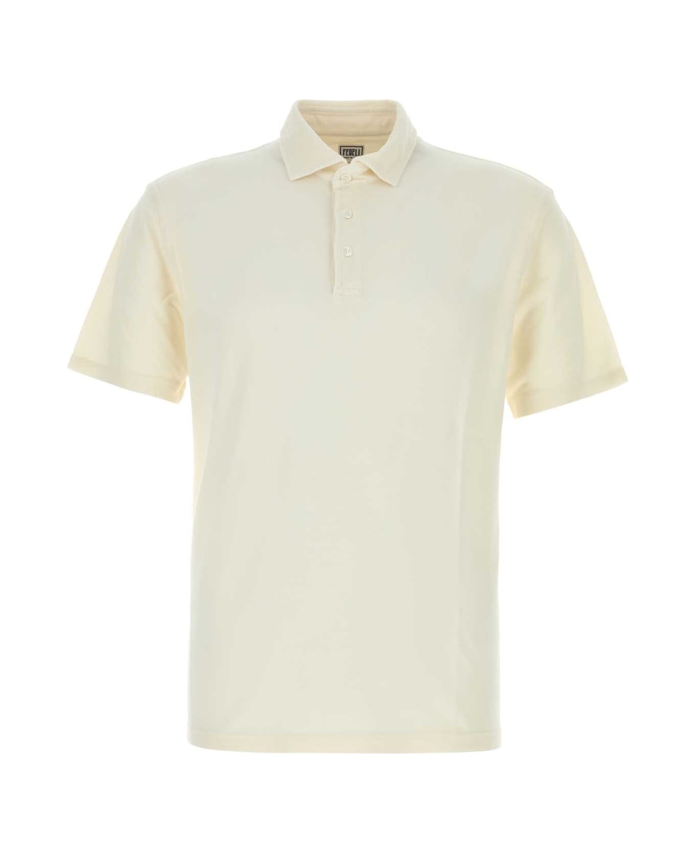 Fedeli White Piquet Polo Shirt - 163