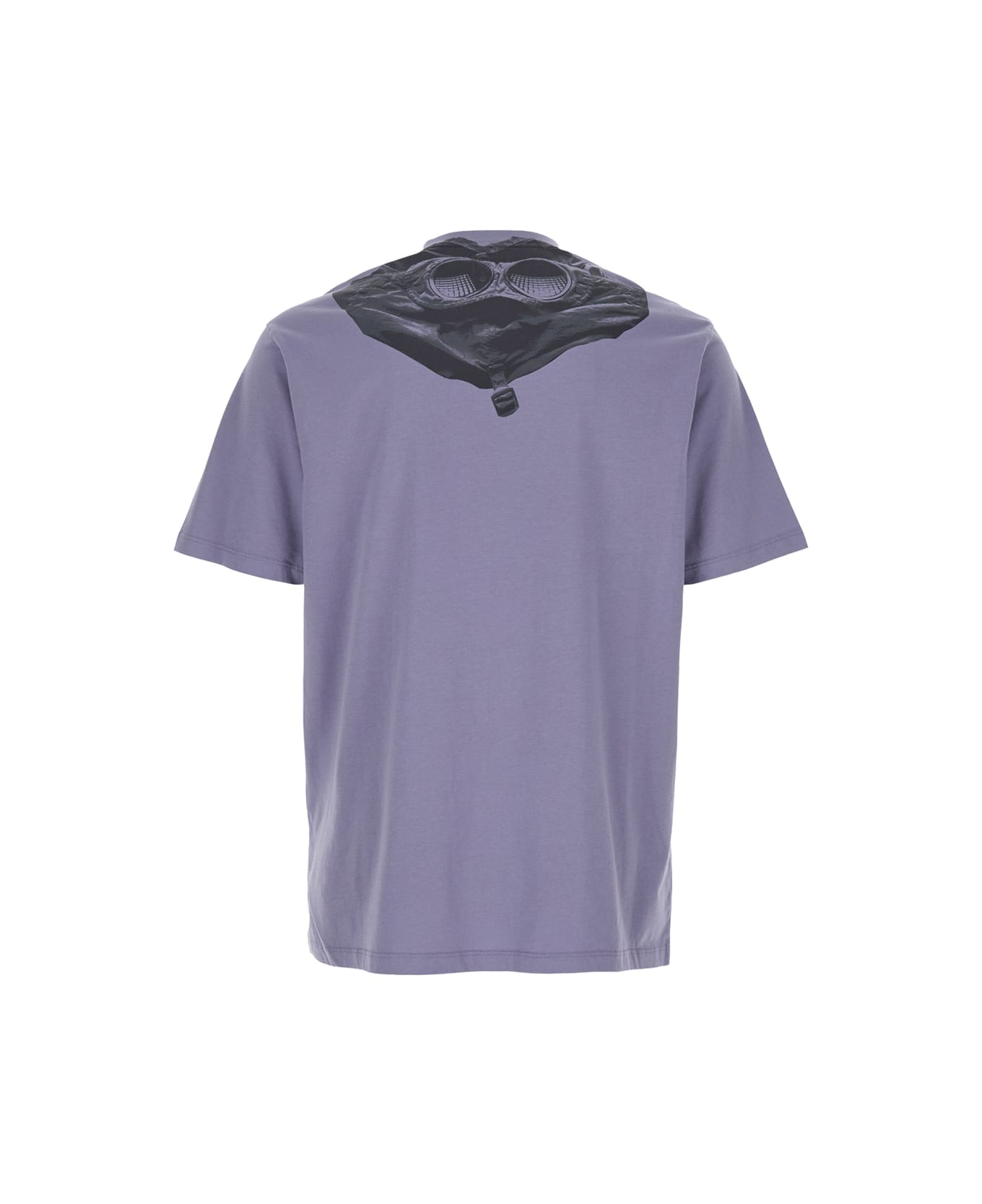 C.P. Company Violet T-shirt With Logo Printed On The Front In Cotton Man - Violet