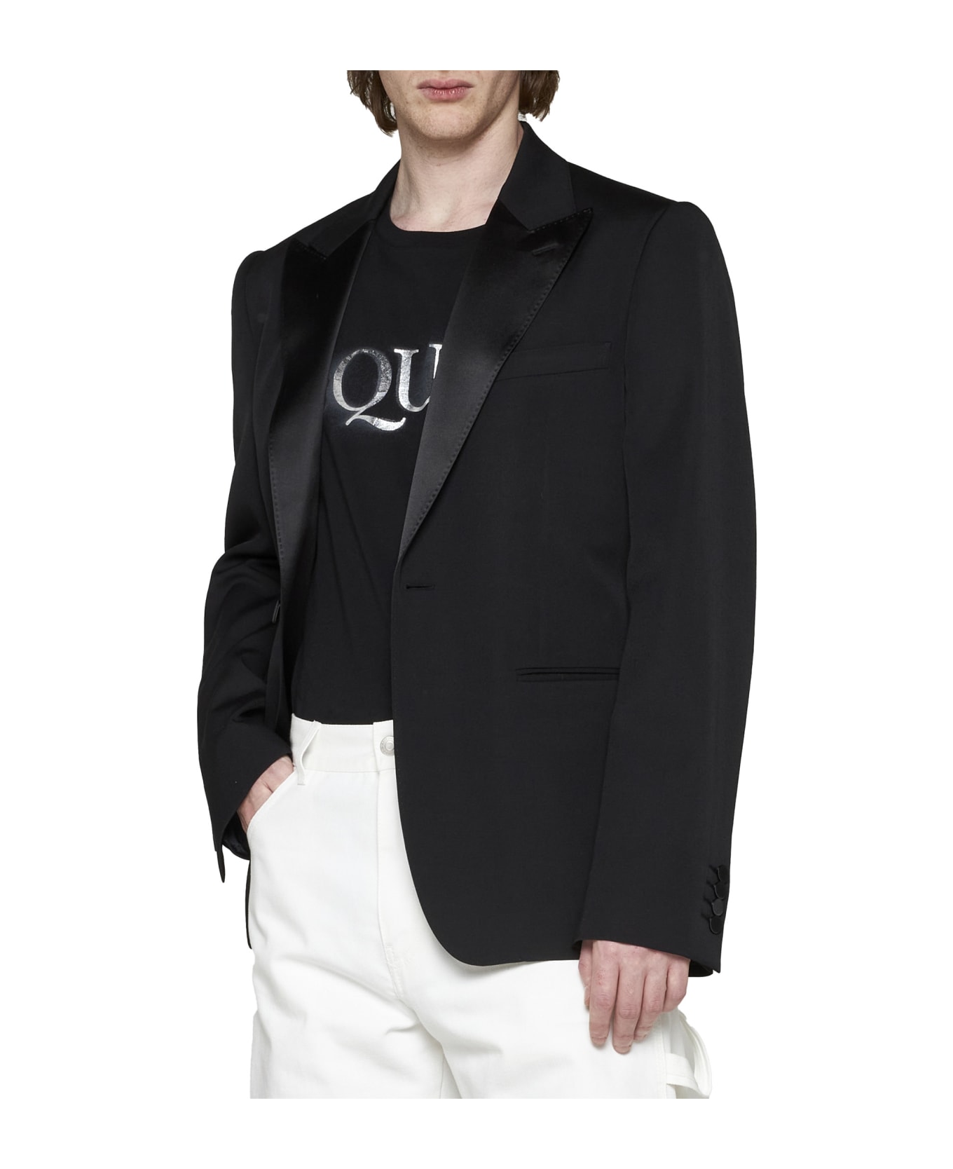 Alexander McQueen Single-breasted Suit Jacket - Black ブレザー