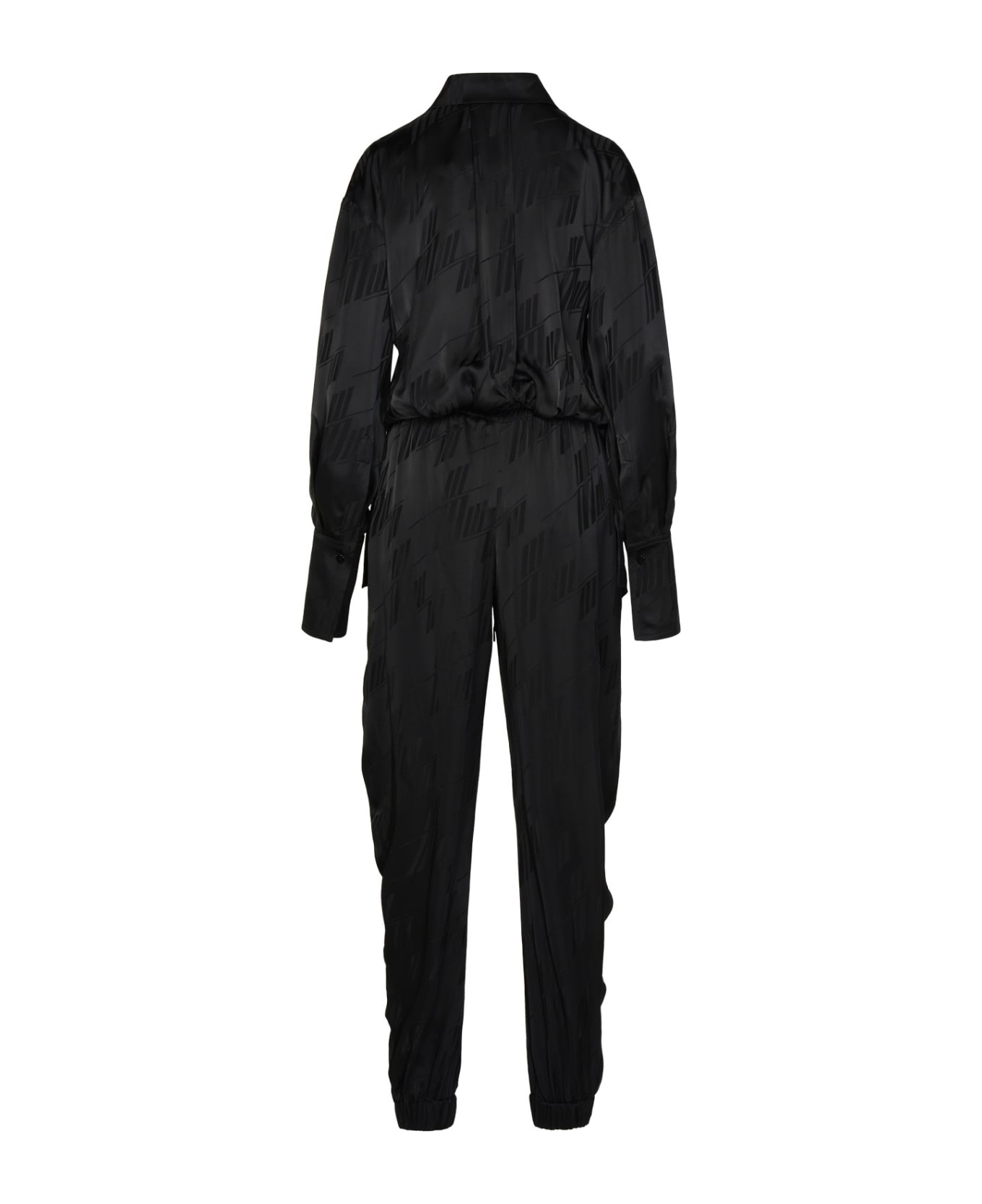 The Attico Black Viscose Jumpsuit - Black ワンピース＆ドレス