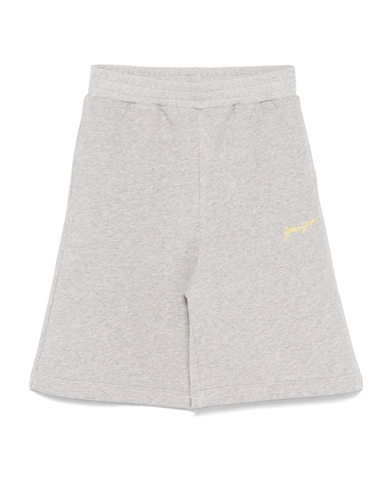 Golden Goose Bermuda Con Logo - Gray